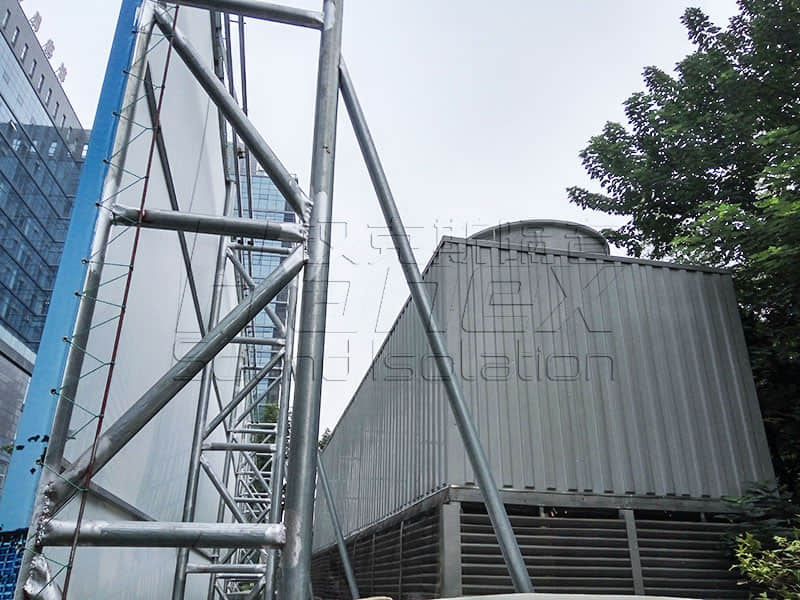 商業屋面裙樓中央空調冷卻塔降噪方案！降噪？減振誰為主？